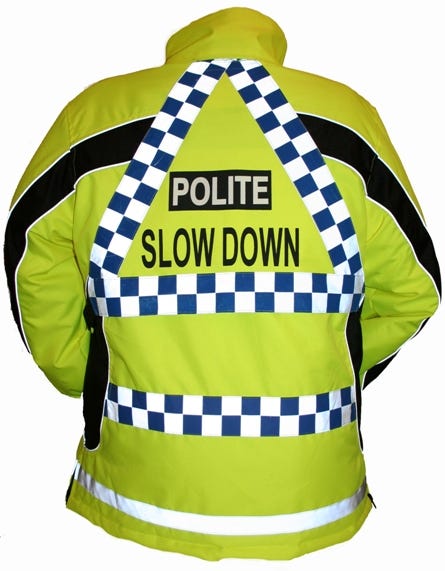 This is what she was wearing. Image from Equisafety Polite Inverno Reversible Jacket — Hucklesbys Associates