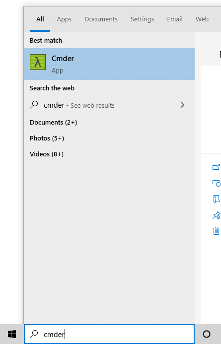 search cmder