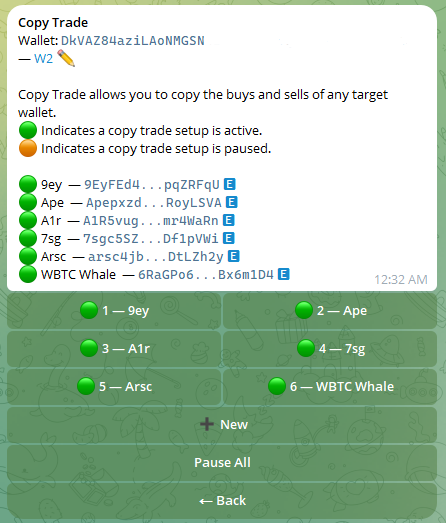 Onchain Solana copy trading with Automated Bots on Telegram - Mo
