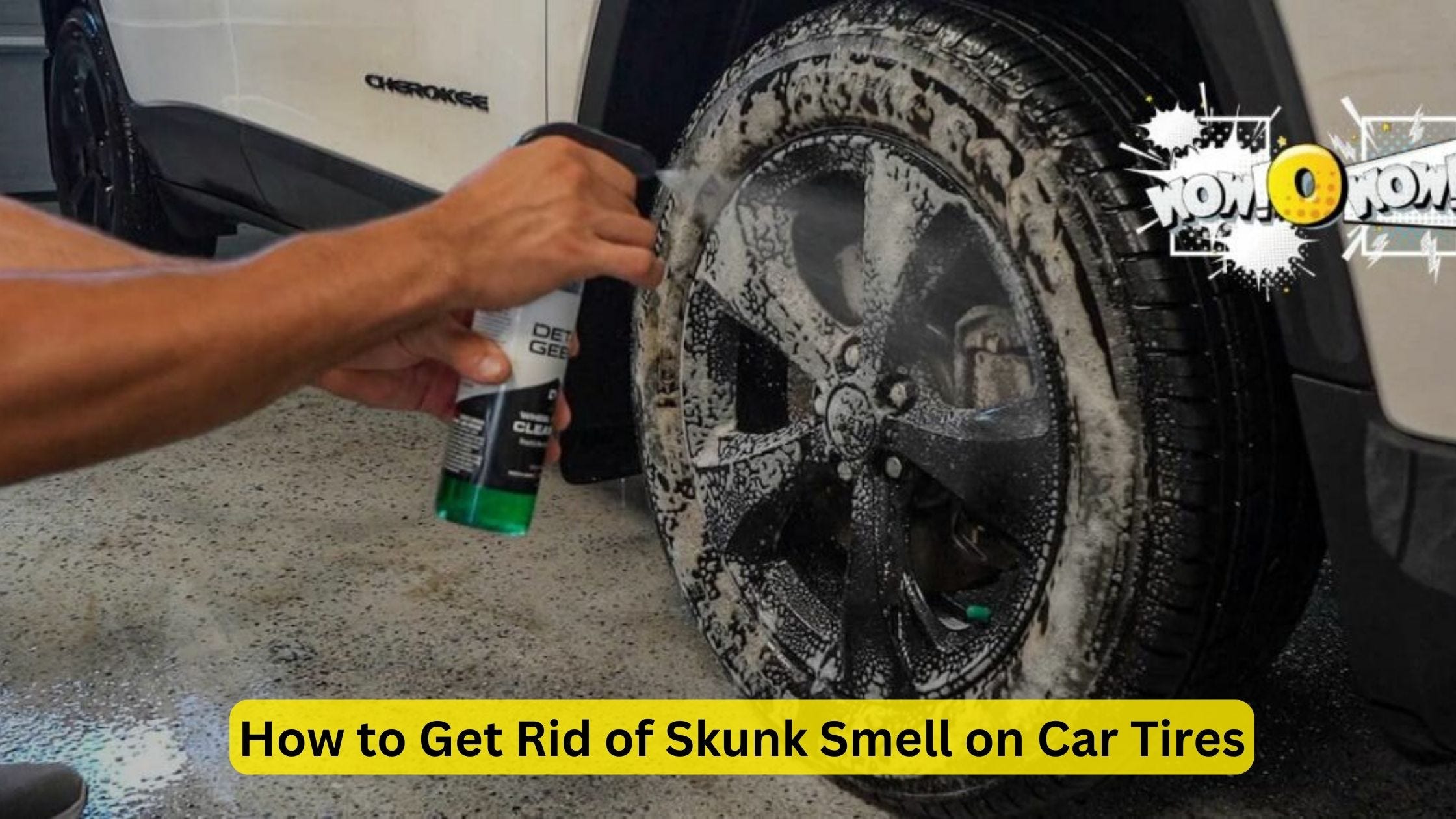 How to Get Skunk Smell off Car Tires  