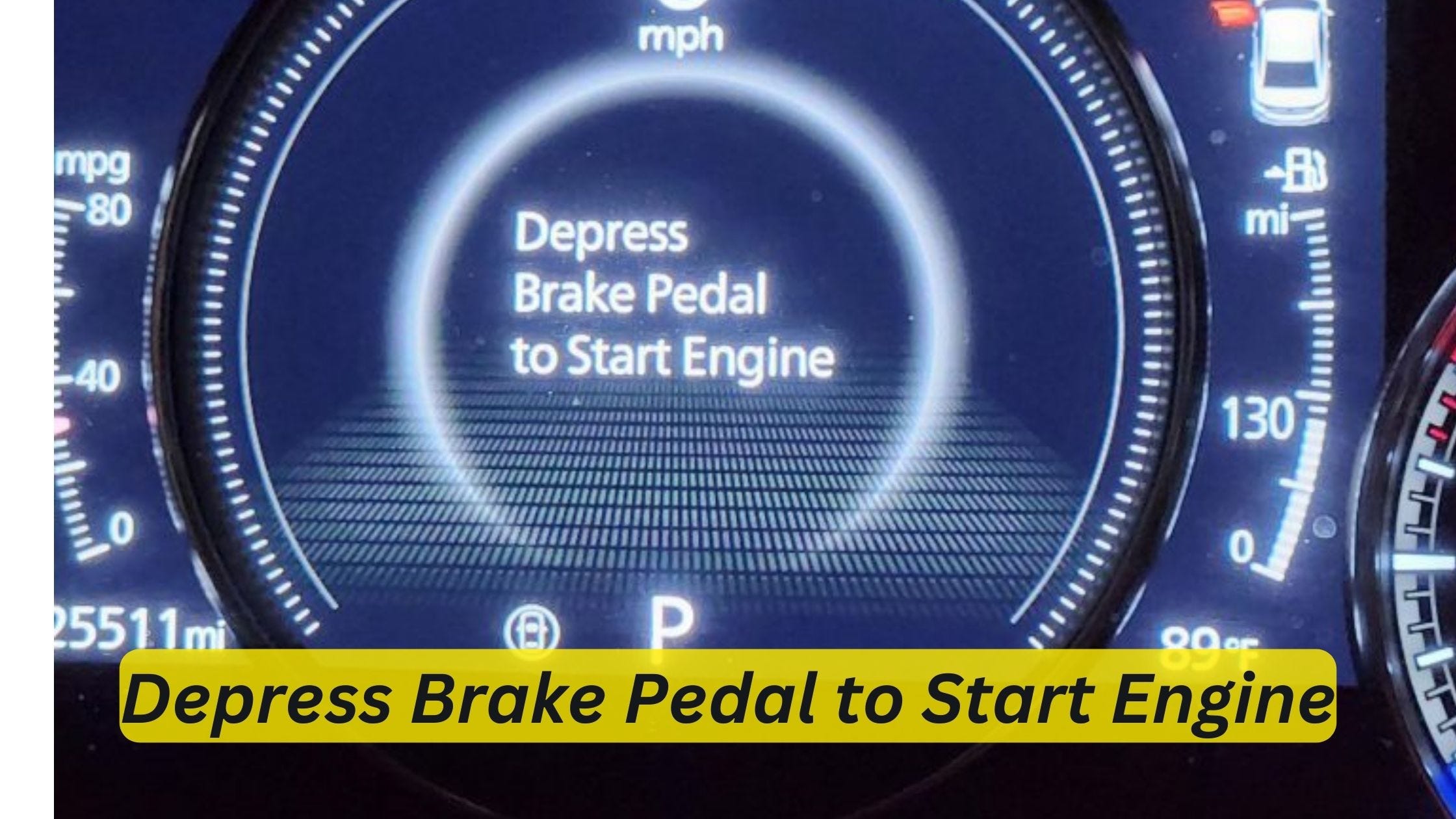 Depress the Brake Pedal to Start the Engine | Unleash the Power! | by Car  Individuals | Medium