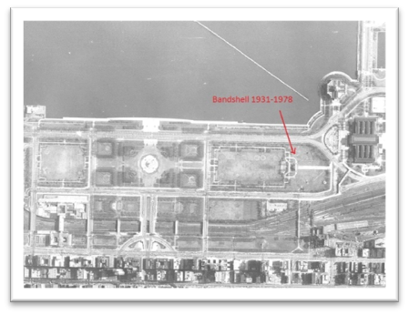 Harita 4.6.1:Chicago Hava Fotoğrafı (1960) Kaynak: Lyle.(2014). History of Grant Park 1931 to 1970. https://www.chipublib.org/blogs/post/history-of-grant-park-1931-to-1970/