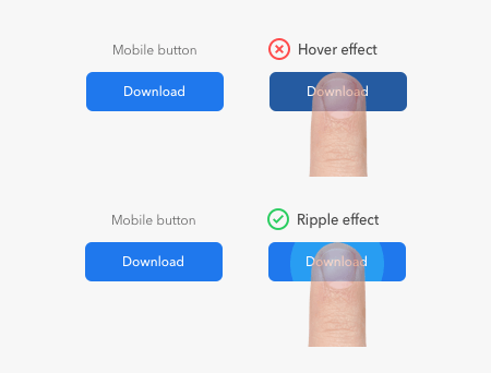 The “Hover Effect” for Mobile Buttons | by UX Movement | Medium