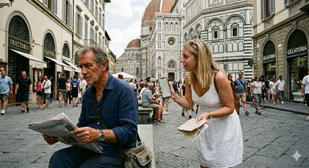 Firenze la città dell’arte, va in culo a chi arriva e a chi parte