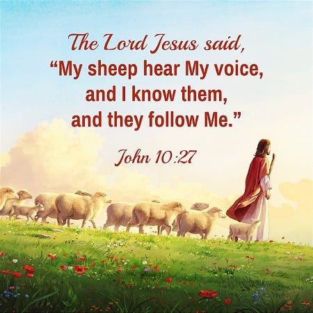 John 10:27 — Hearing God's Voice | by The Lord Is My Shepherd | Medium