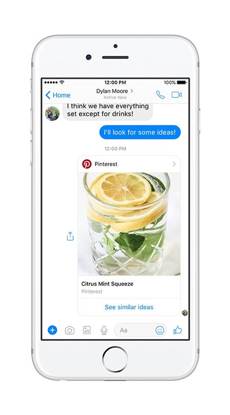 Introducing the Pinterest chat extension and bot for Messenger, by  Pinterest Engineering, Pinterest Engineering Blog