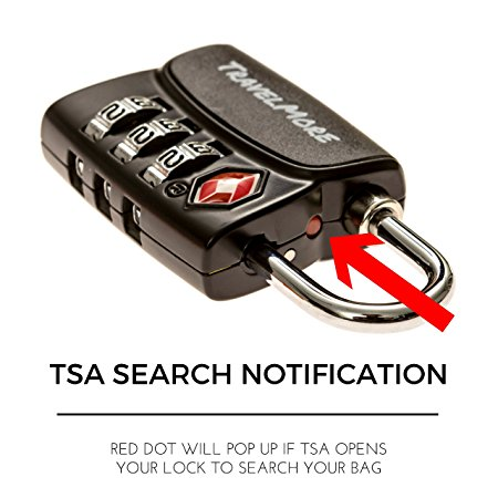 TSA Lock With Search Alert Indicator