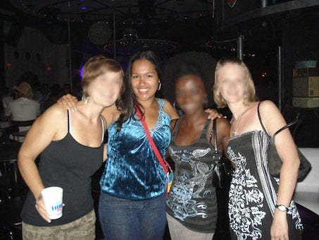 Marilyn out with friends in Barranquilla, Colombia (2010.)