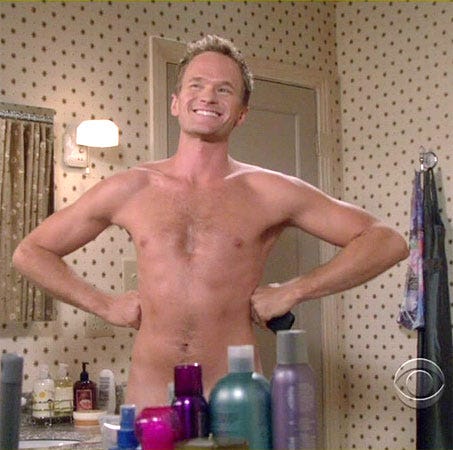 Naked Guy Happy Birthday