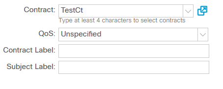 Figure 11. Assign contract to an EPG