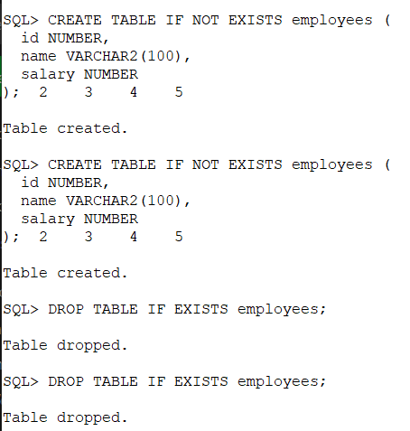 Improved Table Management in Oracle 23c: Introducing the “IF [NOT] EXISTS”  Clause | by vijay balebail | Medium