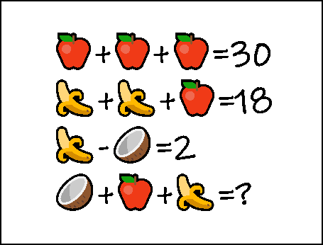Math trick | Hack | Medium | fruit puzzle | puzzle | Medium
