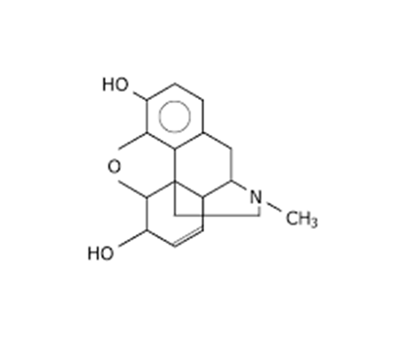 Morphine chemical structure