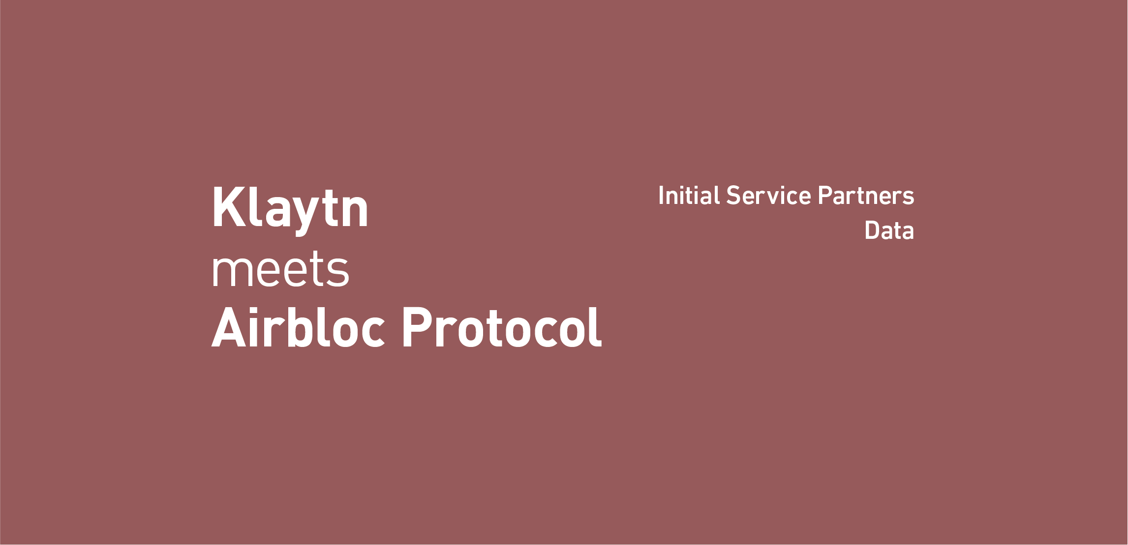 Klaytn Meets Airbloc | by Klaytn | Klaytn | Medium