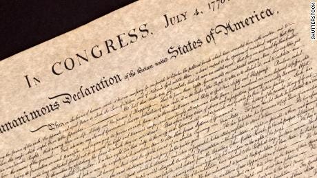 simplified version of declaration of independence