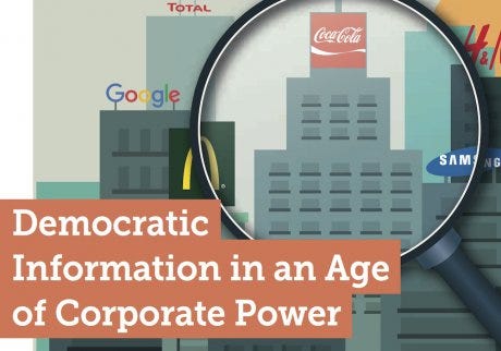 Democratic Information in an Age of Corporate Power | by Observatoire ...