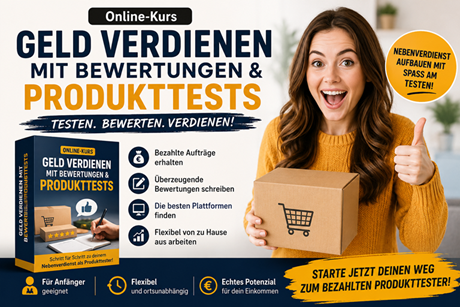 Geld verdienen mit Umfragen, Bewertungen und Produkttests