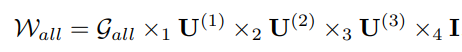 Eq.1 Tucker decomposition with shared factor matrices