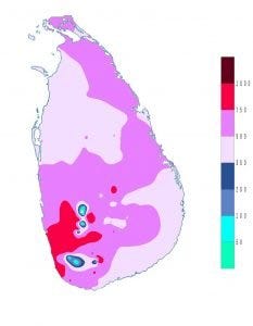 Sri Lanka's climate, weather conditions, rainfall, and temperature