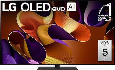 LG OLED evo G4 Series 55 Inch 4K Smart TV | Flat Screen | Magic Remote | AI-Powered with Alexa Built-in | 4K Processor | 2024. #LGOLED #OLEDTV #4KUHD #SmartTV #AlexaBuiltIn #MagicRemote #ThinQAI #HomeEntertainment #TechReview #Television #GamingTV #CinematicExperience #FutureOfTV