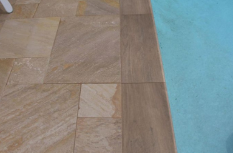 Pool Coping Tiles in Texas with Bluestone Porcelain Pavers