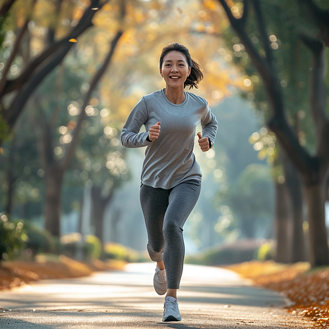 a Running Lady