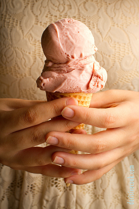 Strawberry Basil Ice Cream