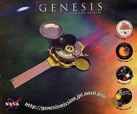 Genesis - the First NASA Sample Return Mission Since the Apollo Program  Returned Lunar Rocks | by Wendy Snyder | WendysWriting | Medium
