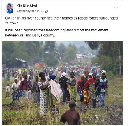 A screen grab of the claim as published on Facebook