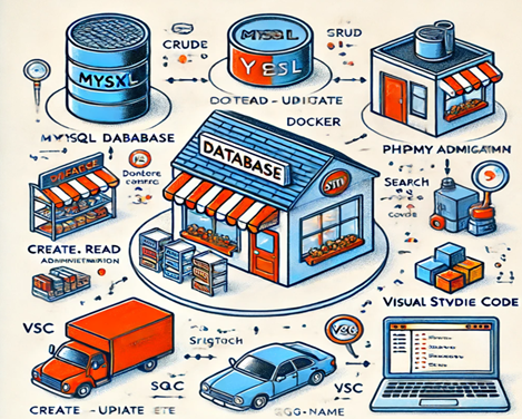 Efficient SQL Database for a Convenience Store Using MySQL, Docker and ... image.