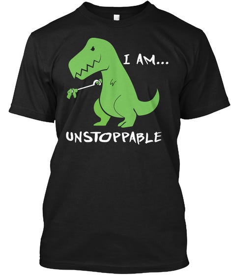 Urban Backwoods 'I Am Unstoppable' Men's T-Shirt - Premium Heavy Cotton Tee - Regular Fit Motivational Graphic Shirt