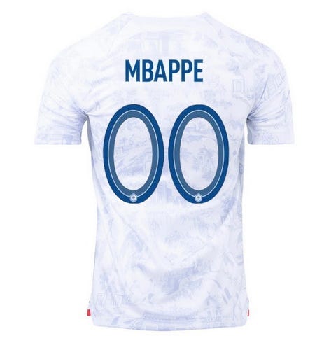 The latest French jersey features a modern take on their iconic blue