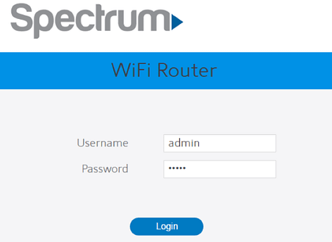 Spectrum router flashing red