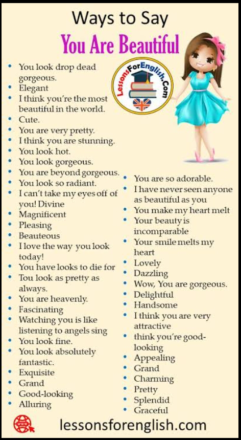 40 Ways to tell someone they are Beautiful!