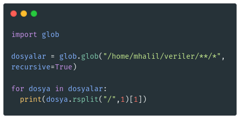 glob Modülü / Kütüphanesi. glob, Python’da belirli bir dizin… | by ...