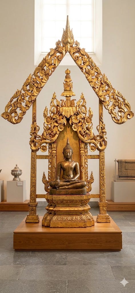 The Soul of Mandalay: The Master Craftsmanship
Behind a Monumental Burmese Temple Pediment