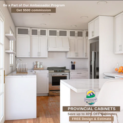 Solid Wood Kitchen Cabinets Near Me - Provincial Cabinets and Flooring ...