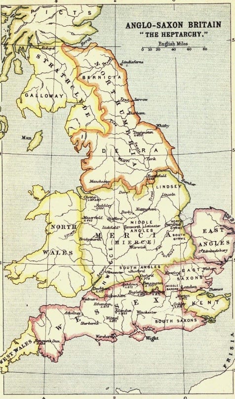 What were the main factors that led to the fall of the Mercian Supremacy?