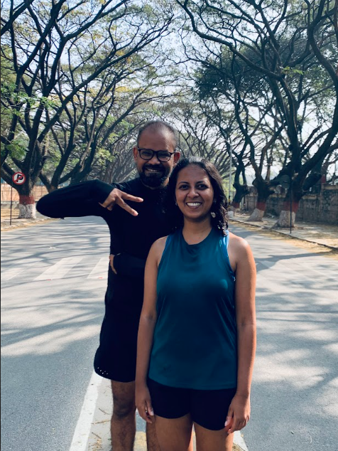 With my first-ever Running Coach — Anil Mahobia