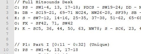 A small piece of the SoundForge txt file :o