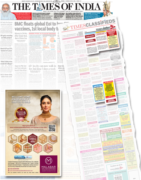 Maximize Your Reach with Times of India Newspaper Advertising | by  Sharmistha Paul | Medium