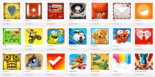 Multiple gaming app icons on a smartphone screen
