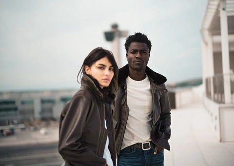 Leather Bomber Jacket