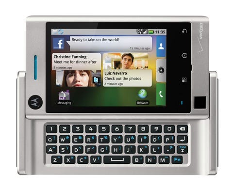 Verizon Wireless announced the Motorola DEVOUR