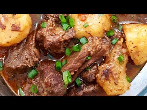 Costela com batatas feita na panela de pressão