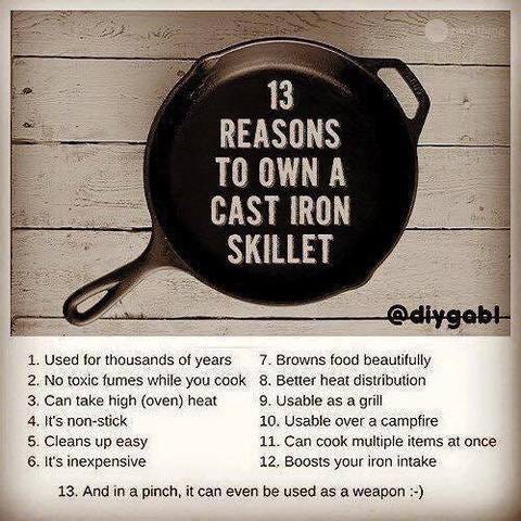 Reasons to Cook with Cast Iron