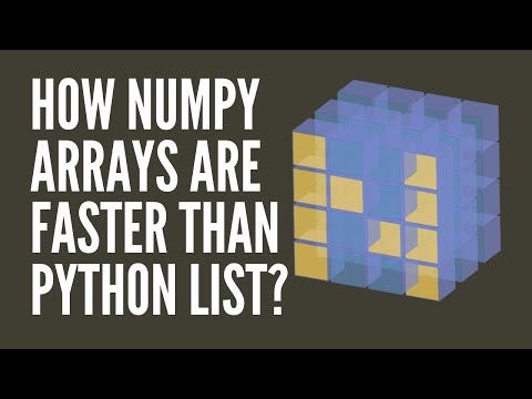 Mastering NumPy — Episode 1: Why is NumPy Faster Than Python Lists ...