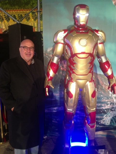 Larry Namer- At Iron Man premiere in Beijing