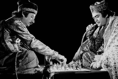 A still from Satyajit Ray’s Shatranj Ke Khiladi (1977), depicting the cultivated leisure of the Nawabi elite on the eve of British annexation of Awadh