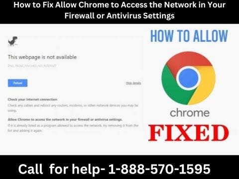 How to Fix Allow Chrome to Access the Network in Your Firewall or Antivirus  Settings, by Smithdrake
